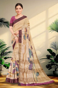 Embroidery Tussar Saree