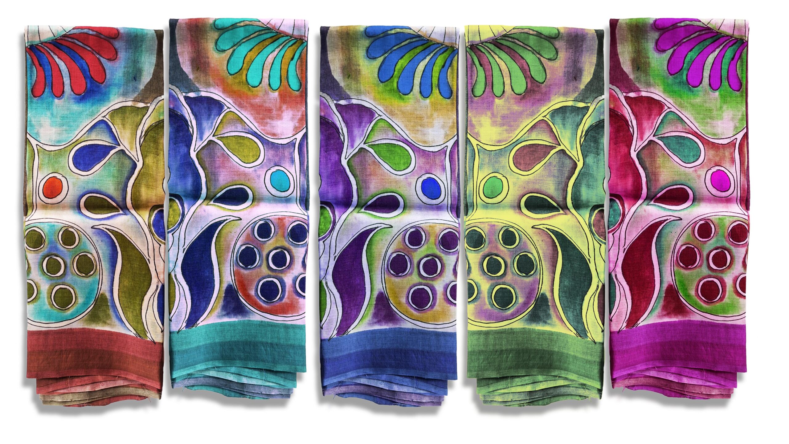 Hand Paint Tussar Silk - Image 4