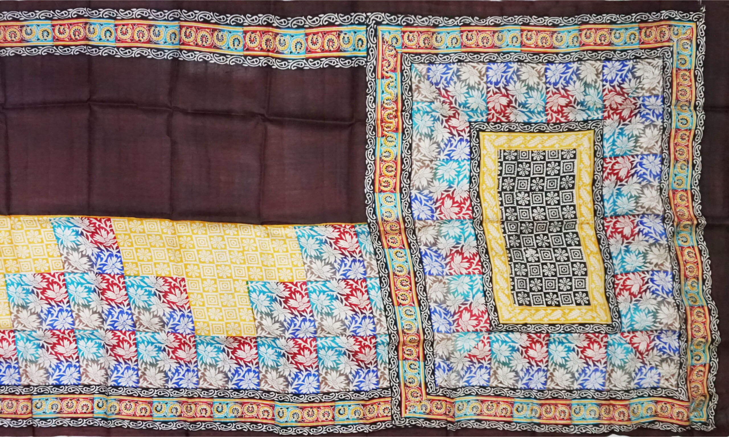 Hand block printed Pure Silk - Image 2