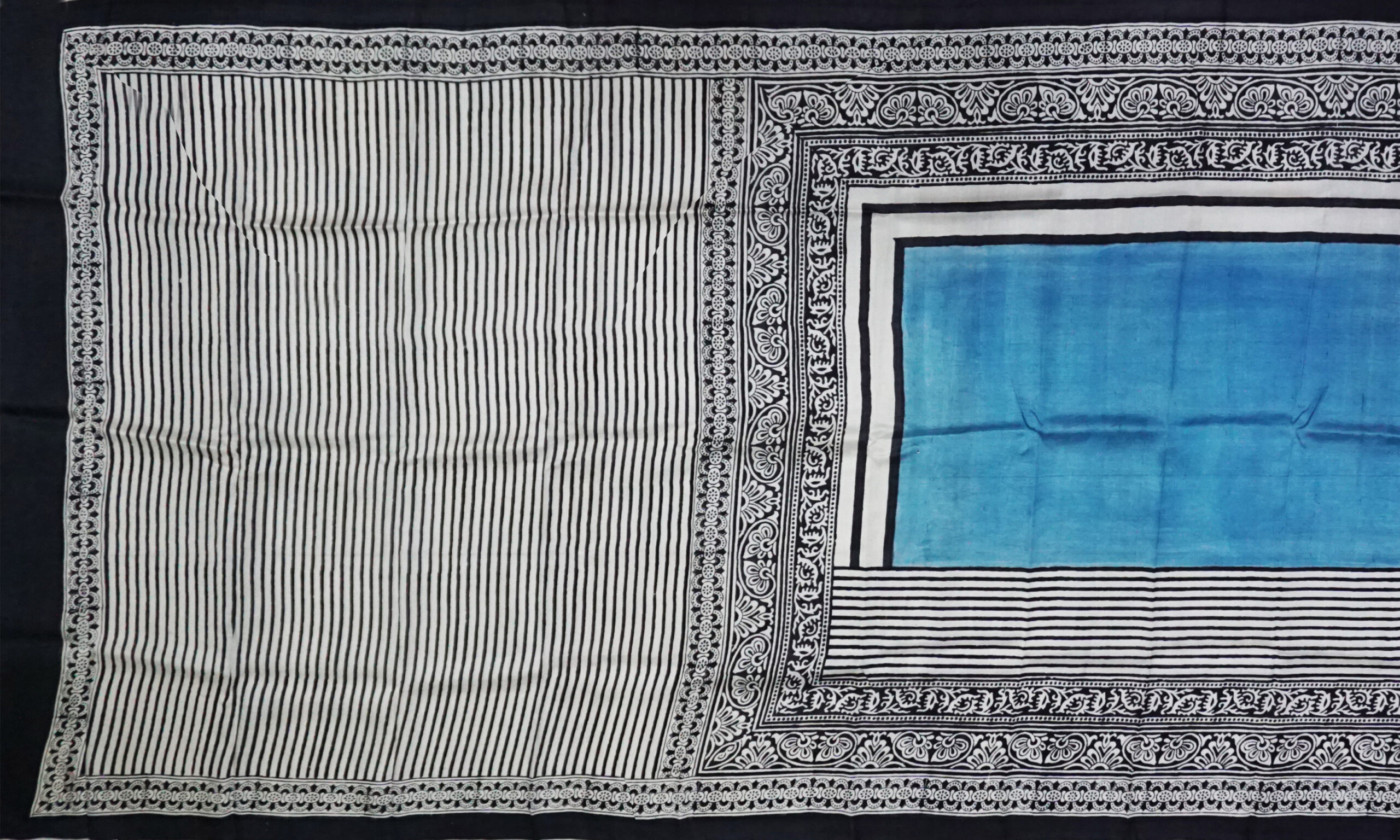 Hand block printed Pure Silk - Image 2