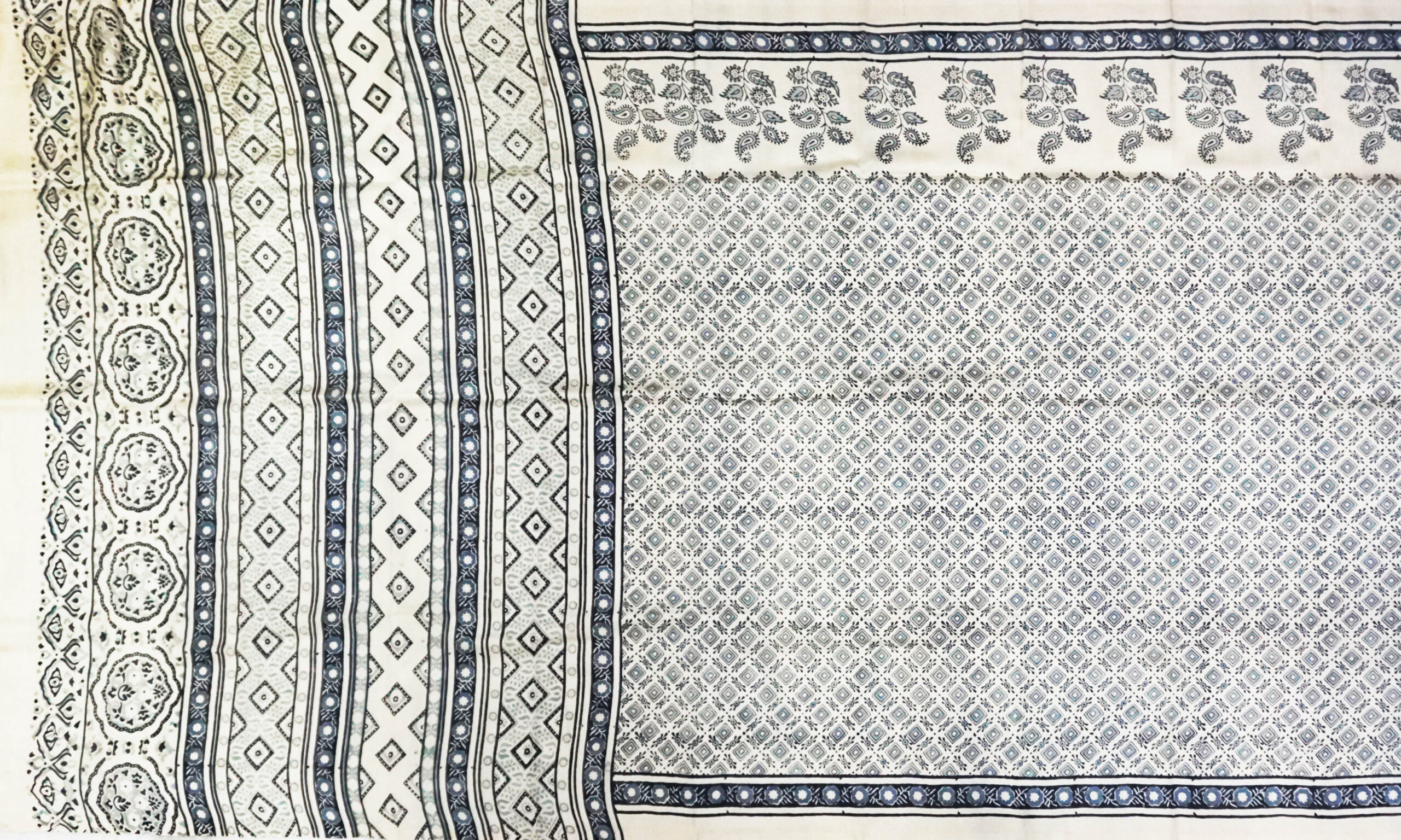 Hand block printed Pure Silk - Image 2