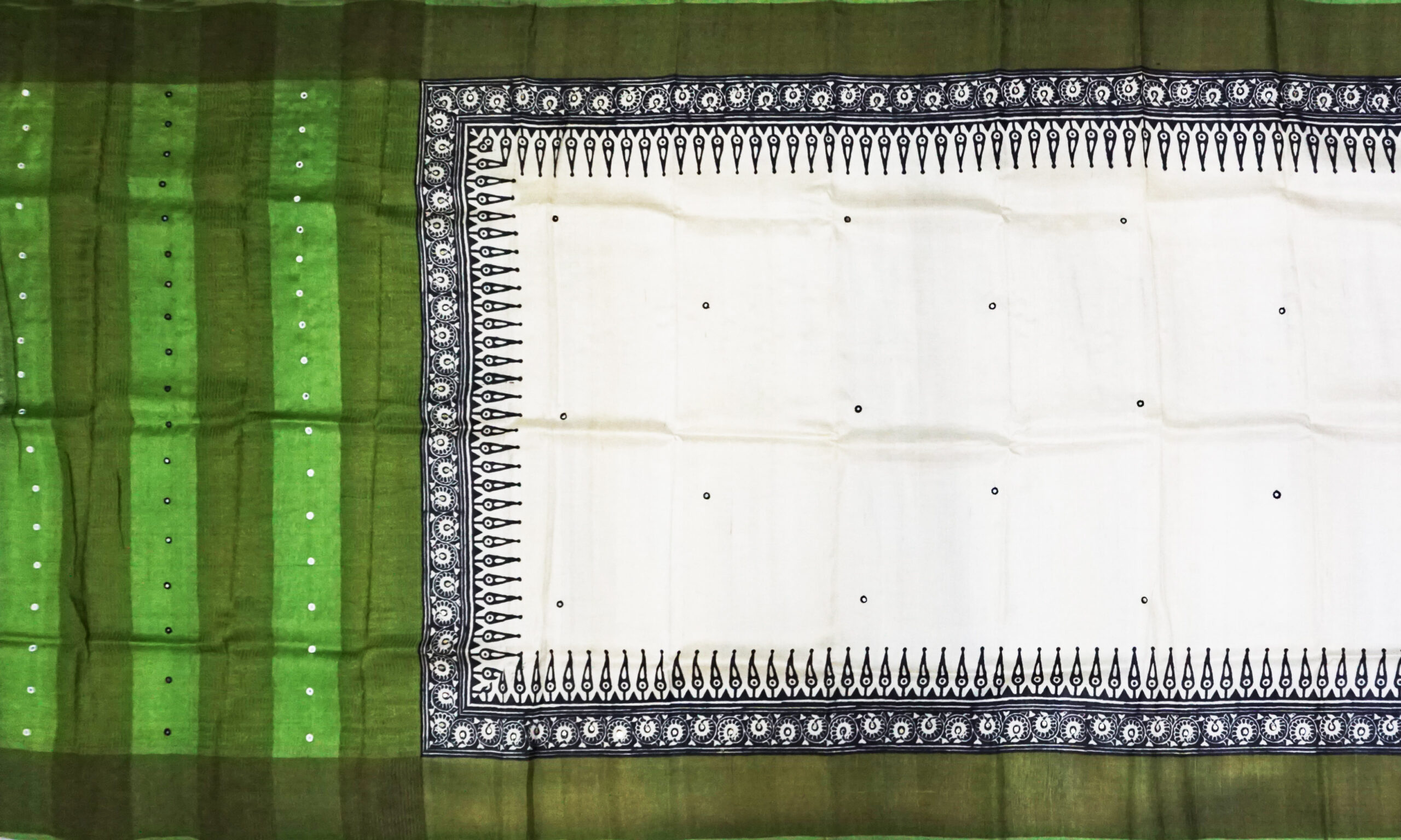 Embroidery Tussar Saree - Image 2
