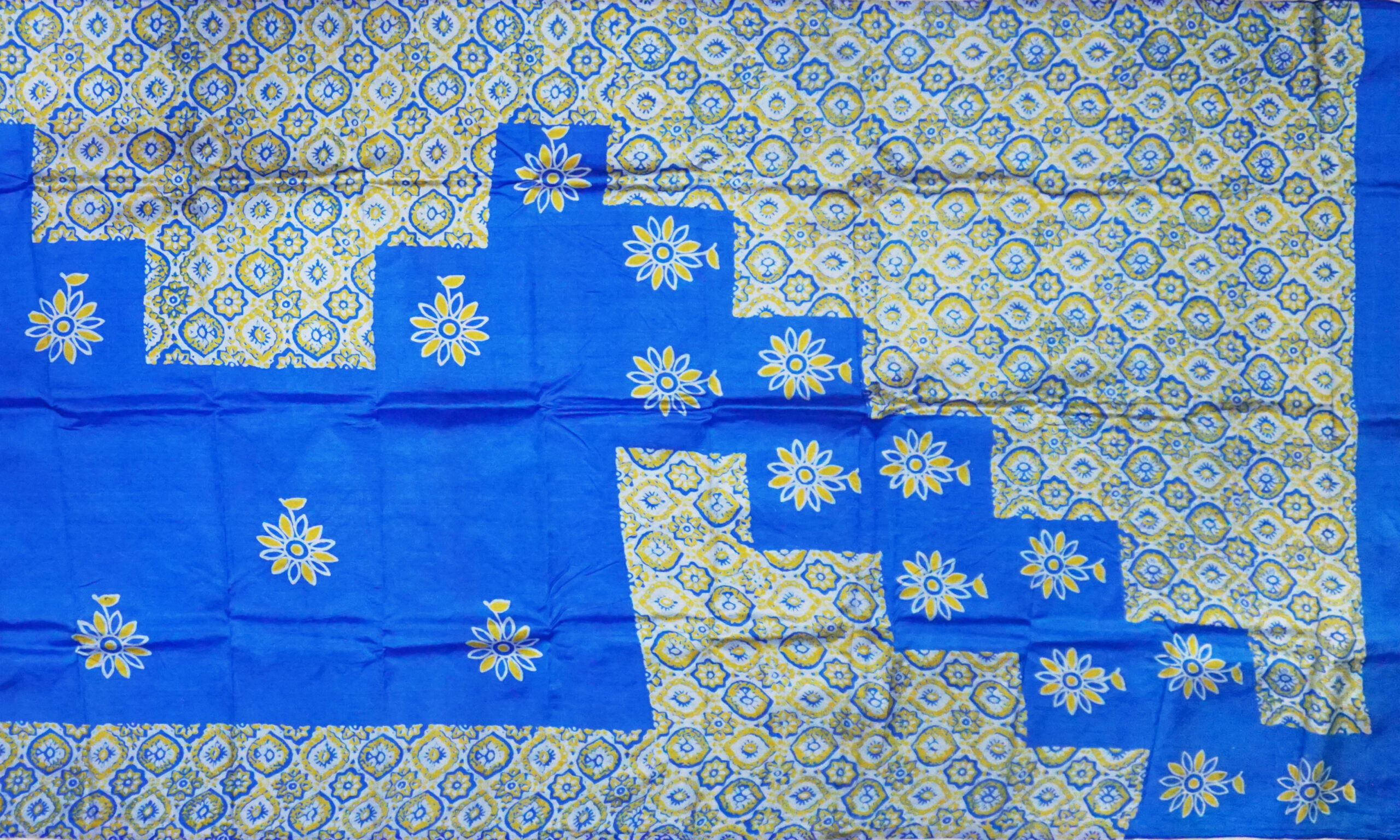 Hand block printed Katan Pure Silk - Image 2