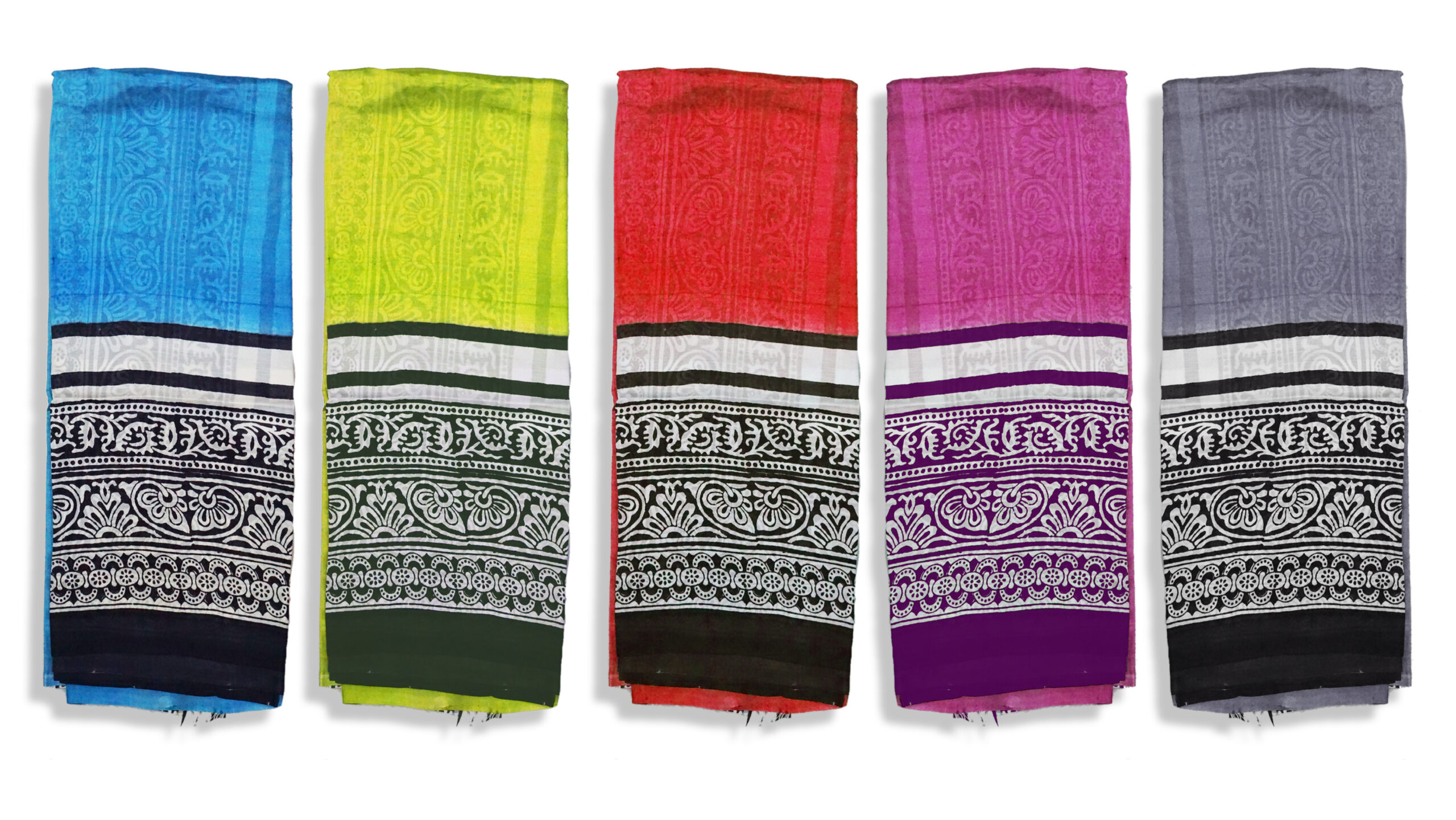 Hand block printed Pure Silk - Image 4