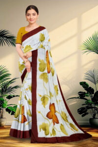 Pure Silk Sarees Hand Painted