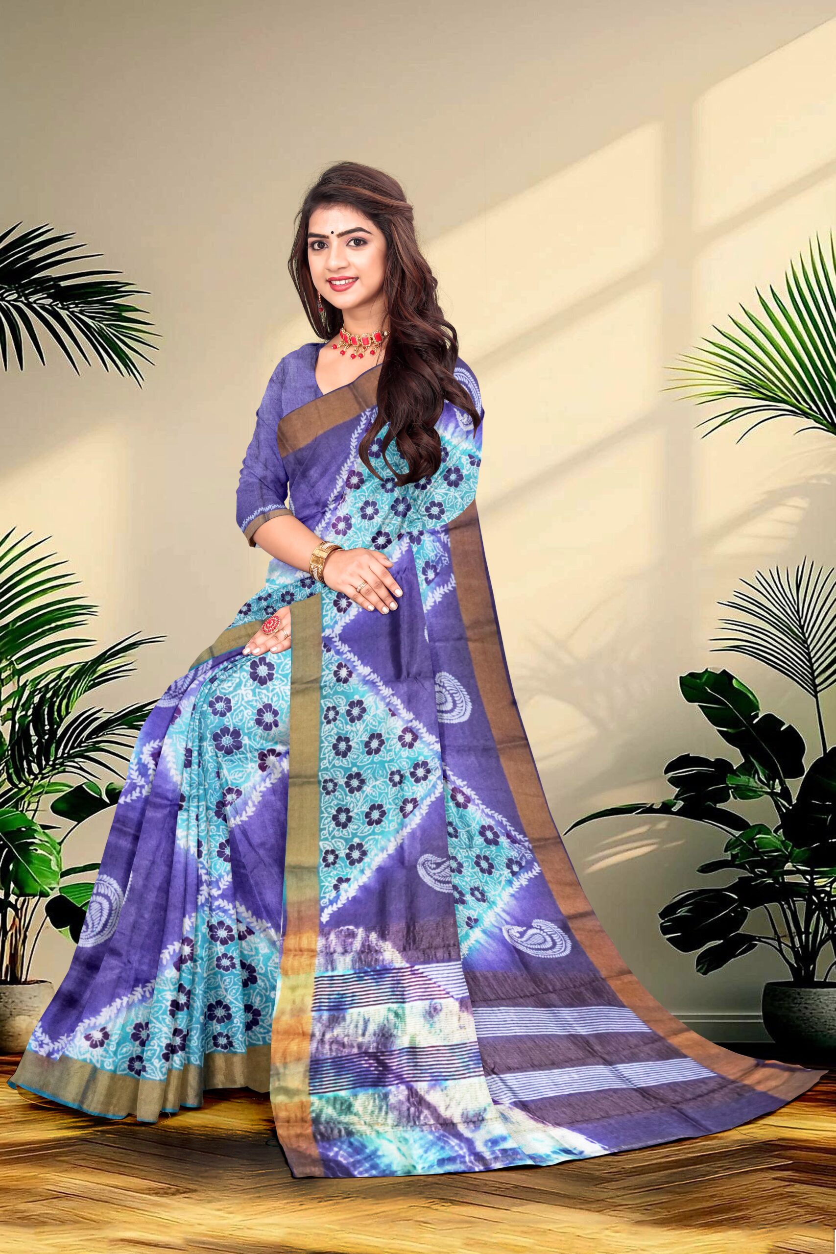 Tie Dye Tussar Silk - Image 2