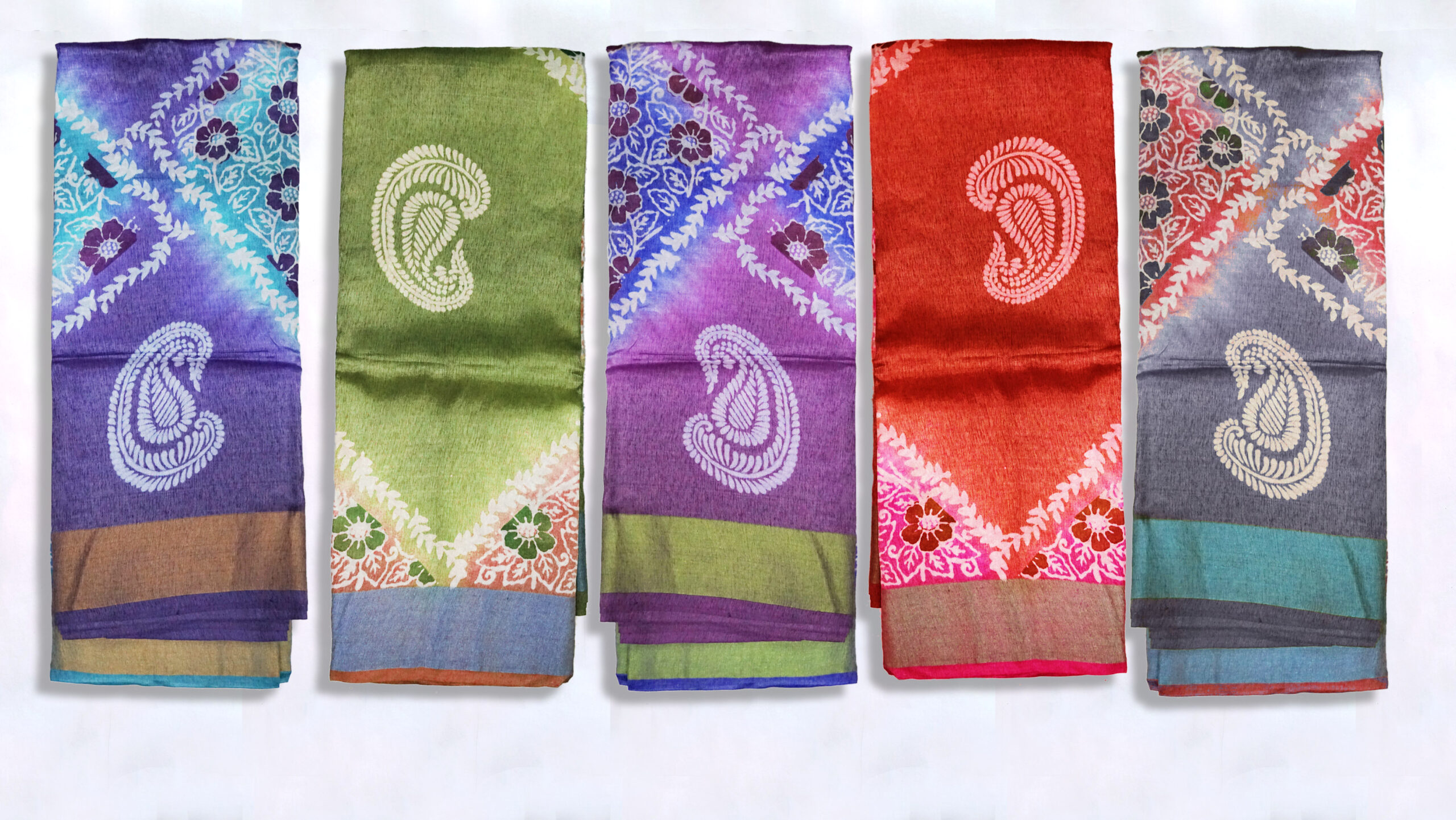 Tie Dye Tussar Silk - Image 3