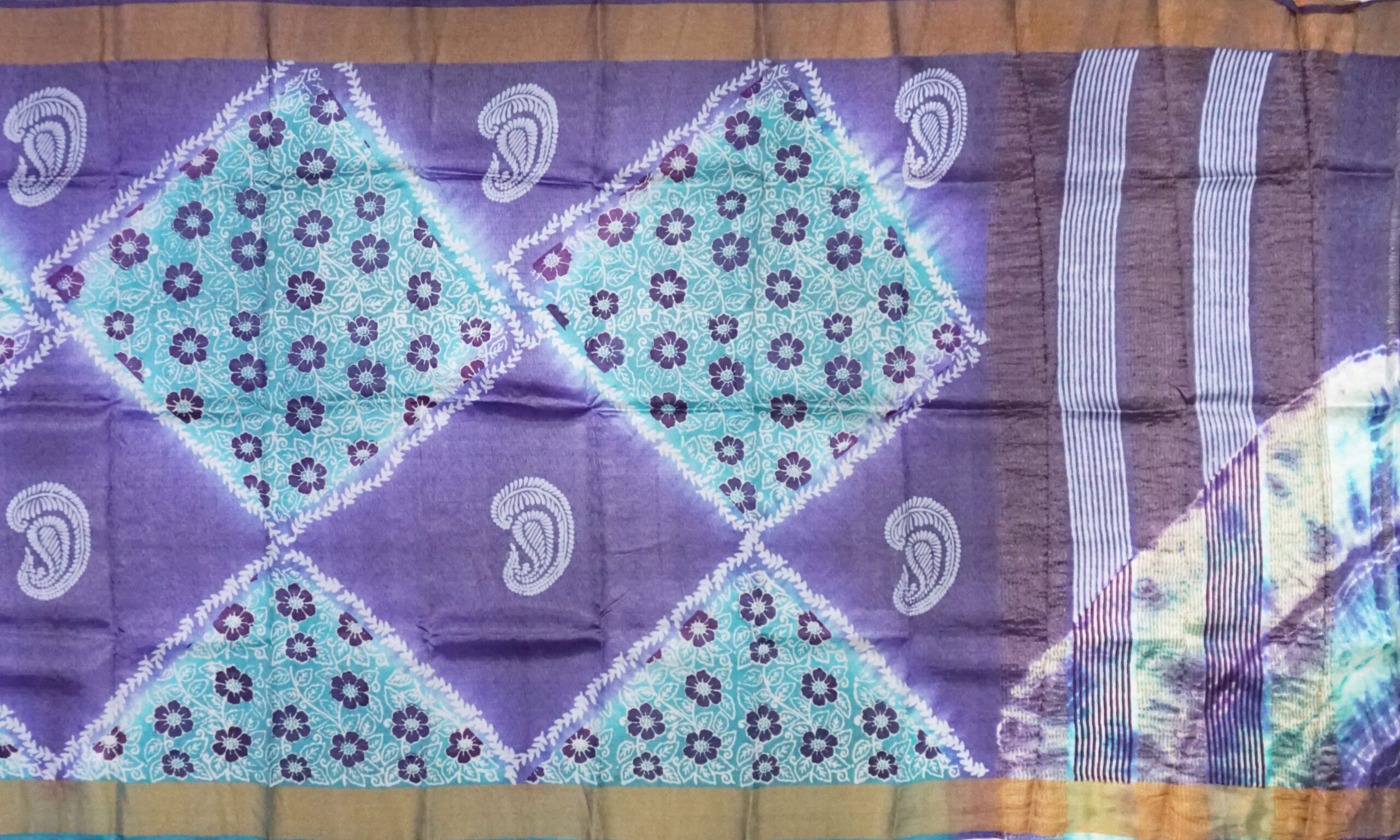 Tie Dye Tussar Silk - Image 4