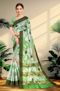 Hand Paint Tussar Silk