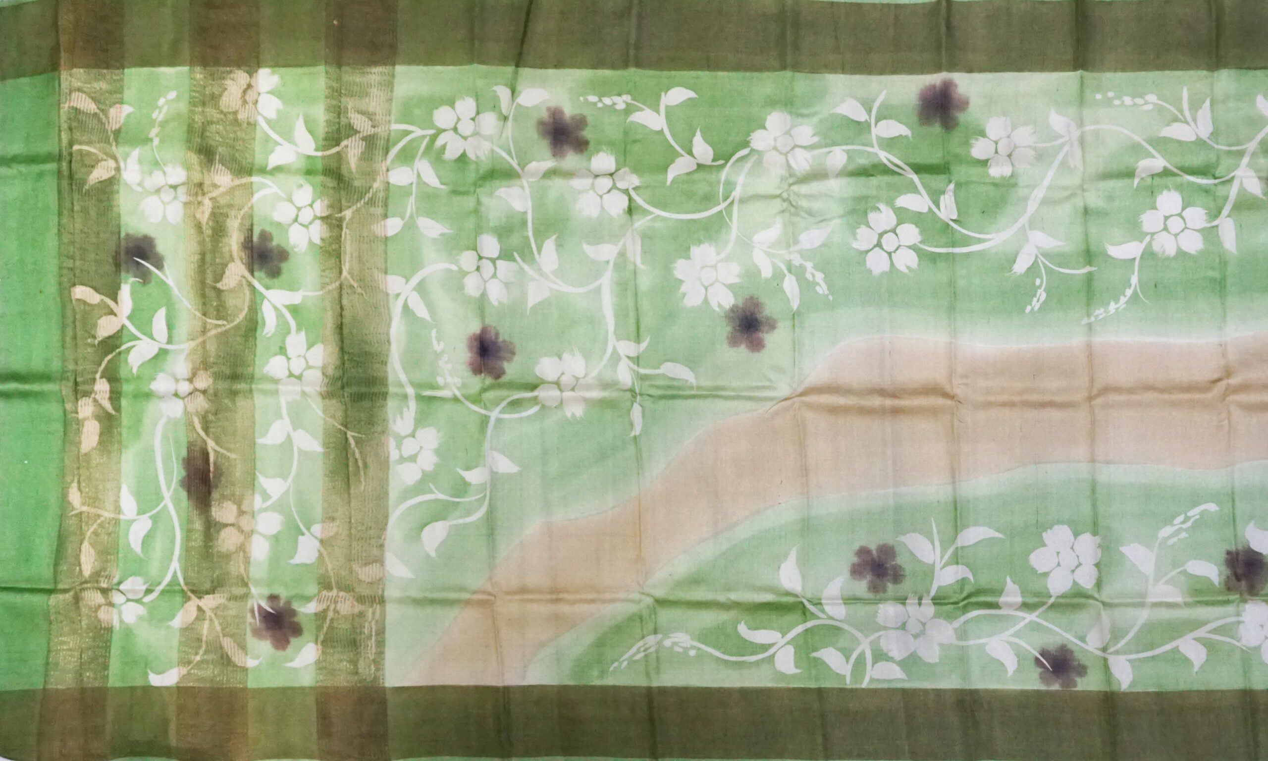 Hand Paint Tussar Silk - Image 4