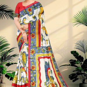 Hand Paint Tussar Silk