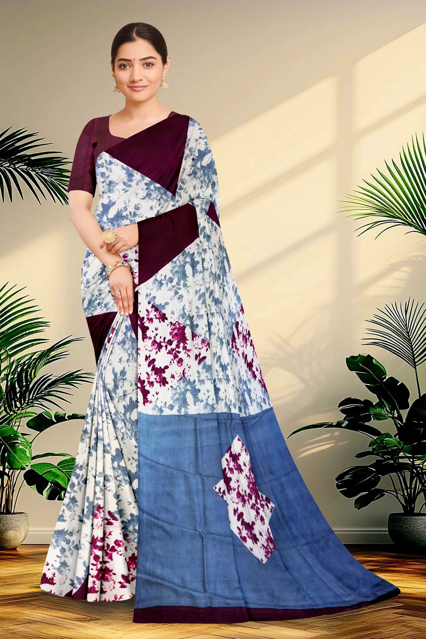 Screen printed Pure Silk