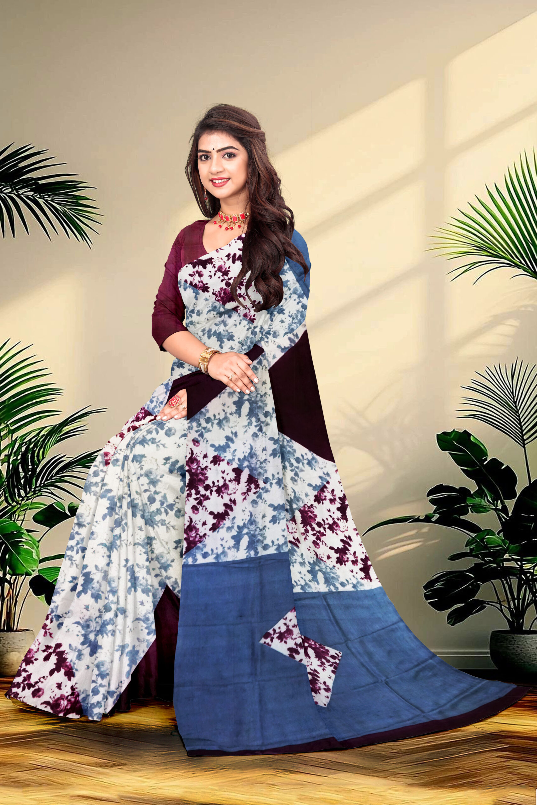 Screen printed Pure Silk - Image 2