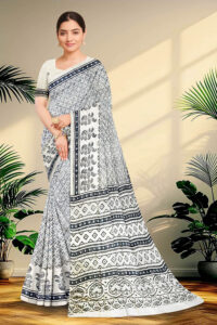 Hand block printed Pure Silk