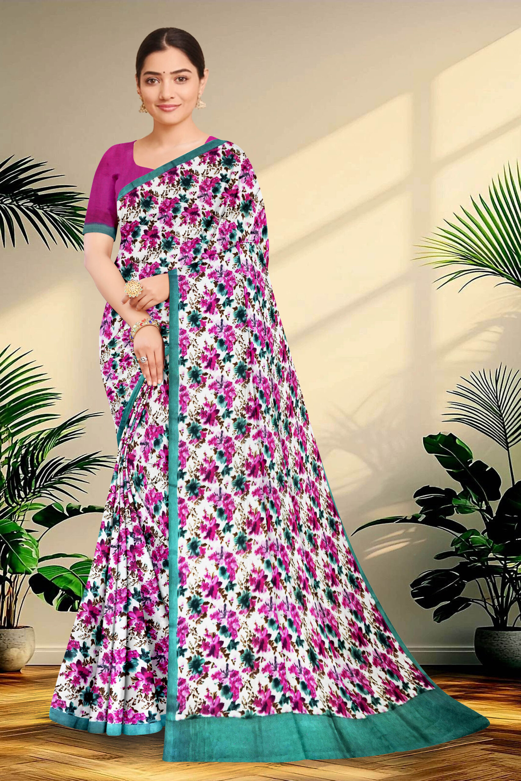 Screen printed Pure Silk