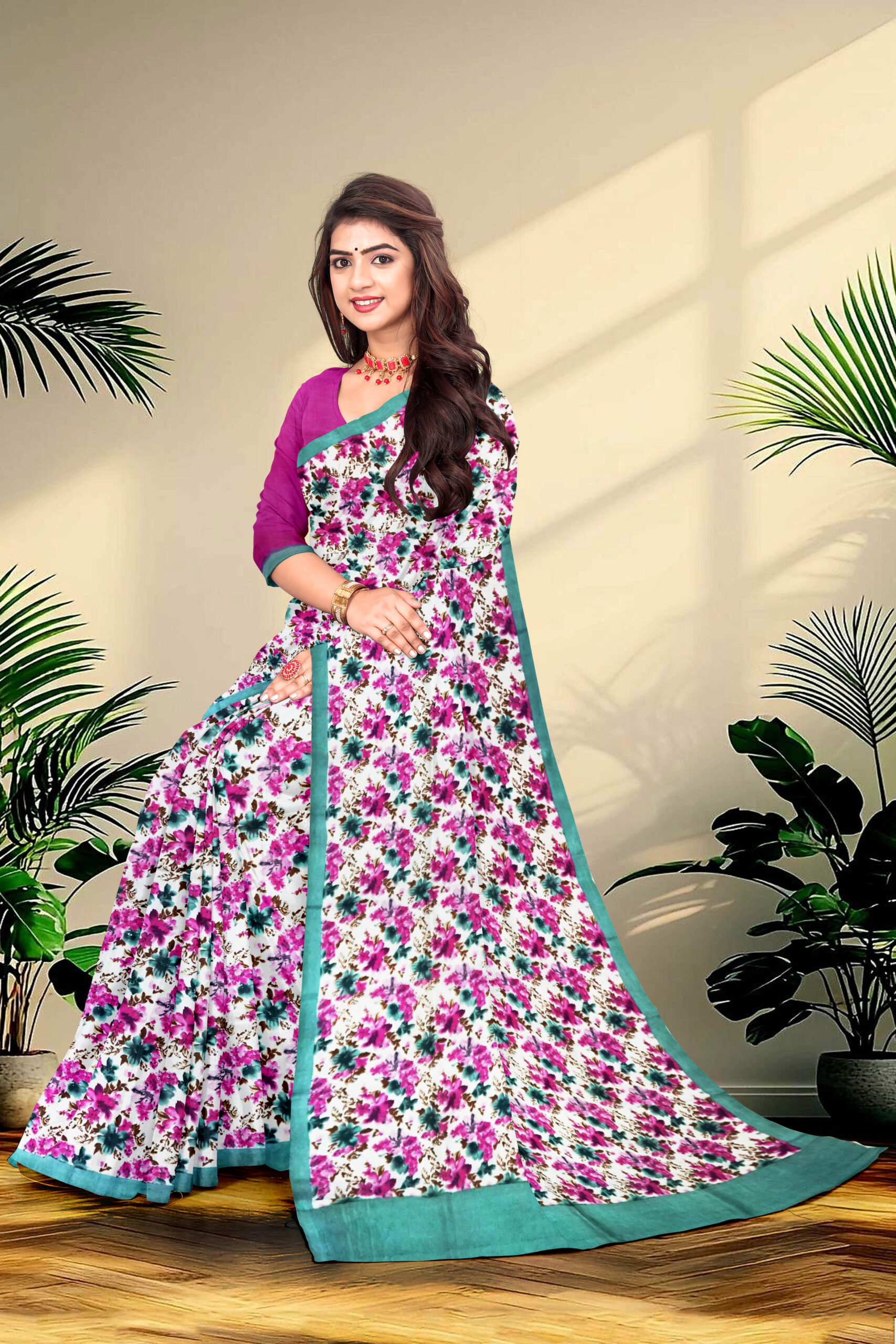 Screen printed Pure Silk - Image 2