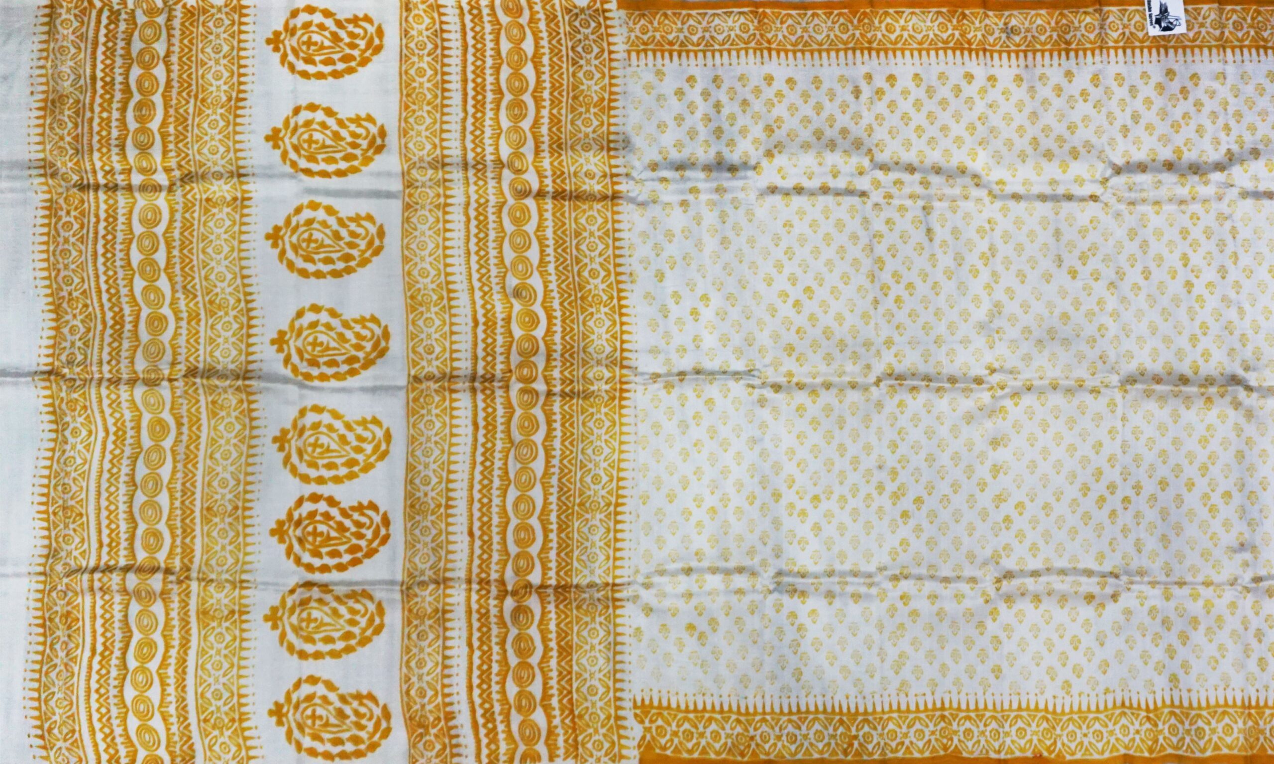 Hand block printed Pure Silk - Image 4