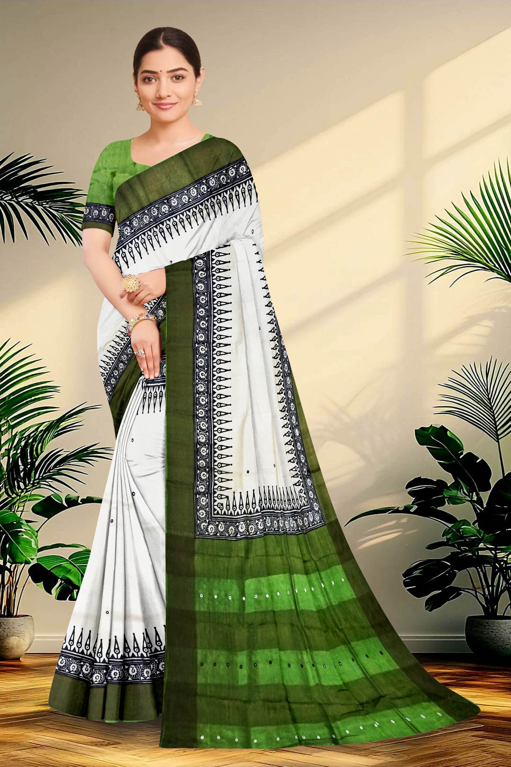 Embroidery Tussar Saree