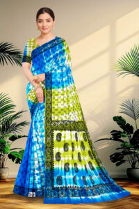 Shibori Printed Pure Silk