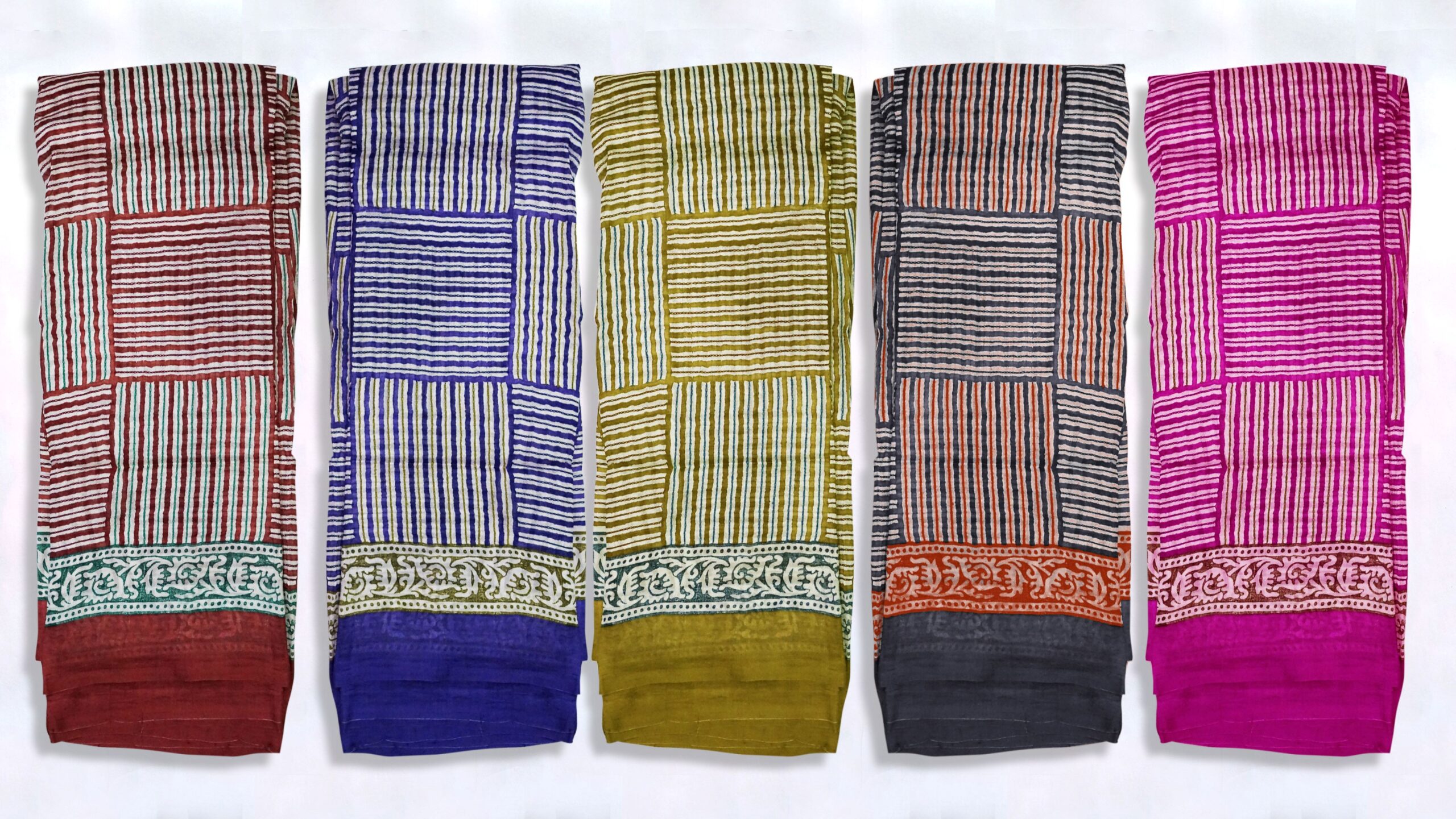 Hand block printed Pure Silk - Image 3