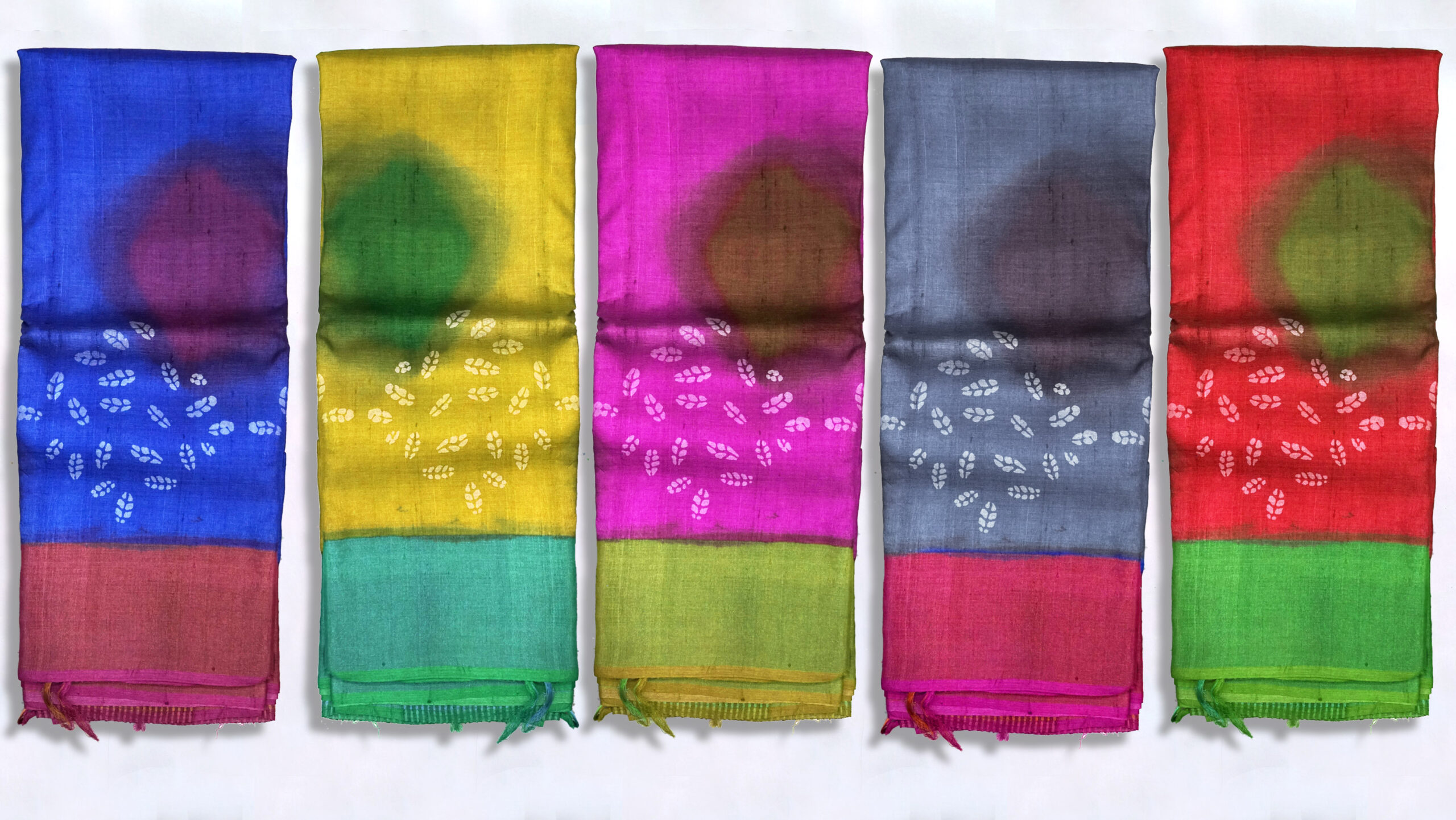 Block Printed Zari Tussar Saree - Image 4