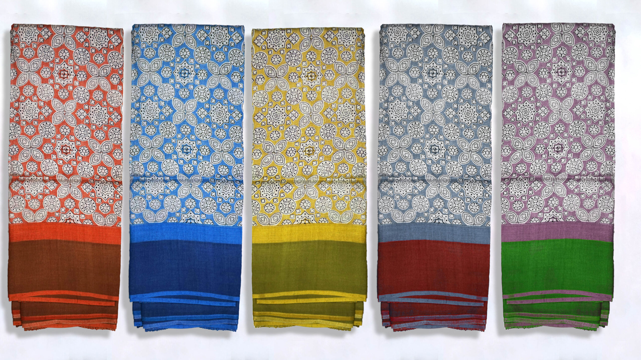 Block Printed Zari Tussar Saree - Image 4