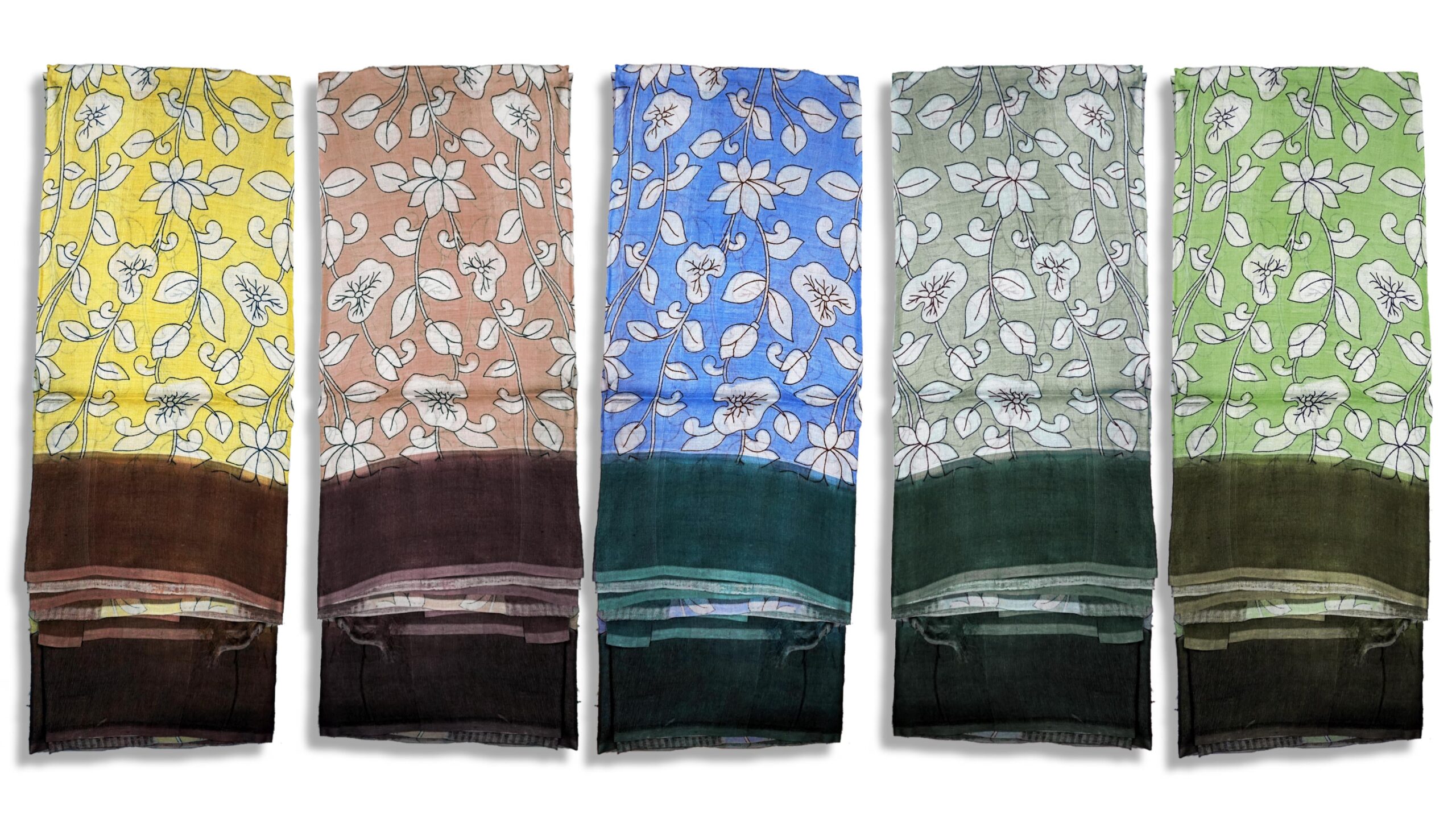 Block Printed Zari Tussar Saree - Image 4