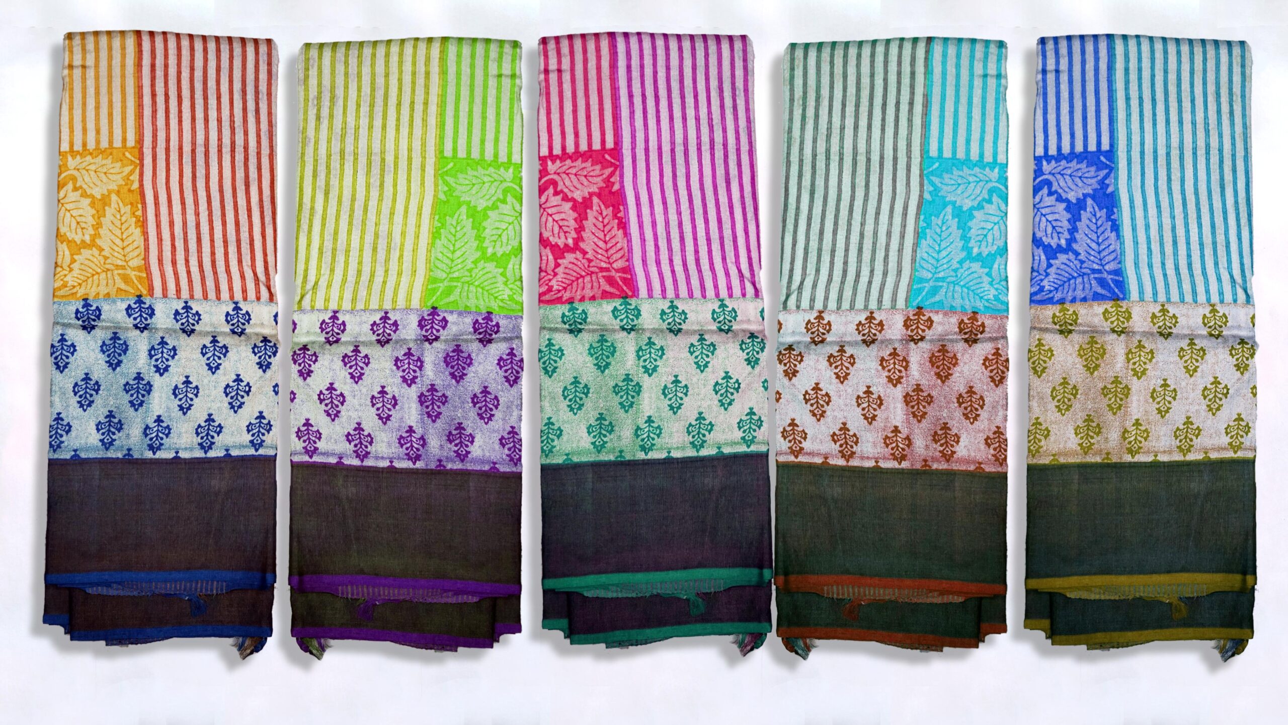 Block Printed Zari Tussar Saree - Image 4