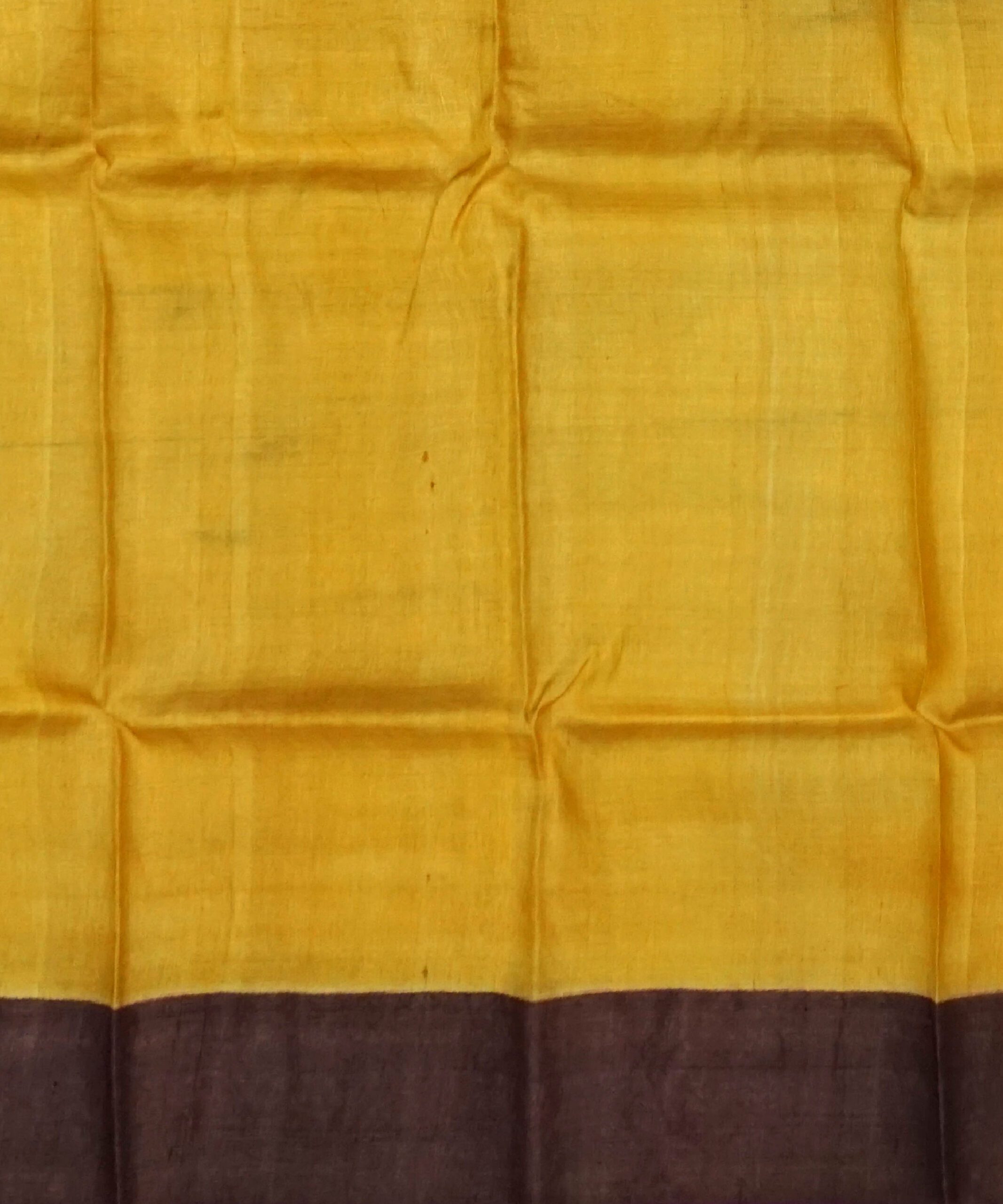 Block Printed Zari Tussar Saree - Image 5