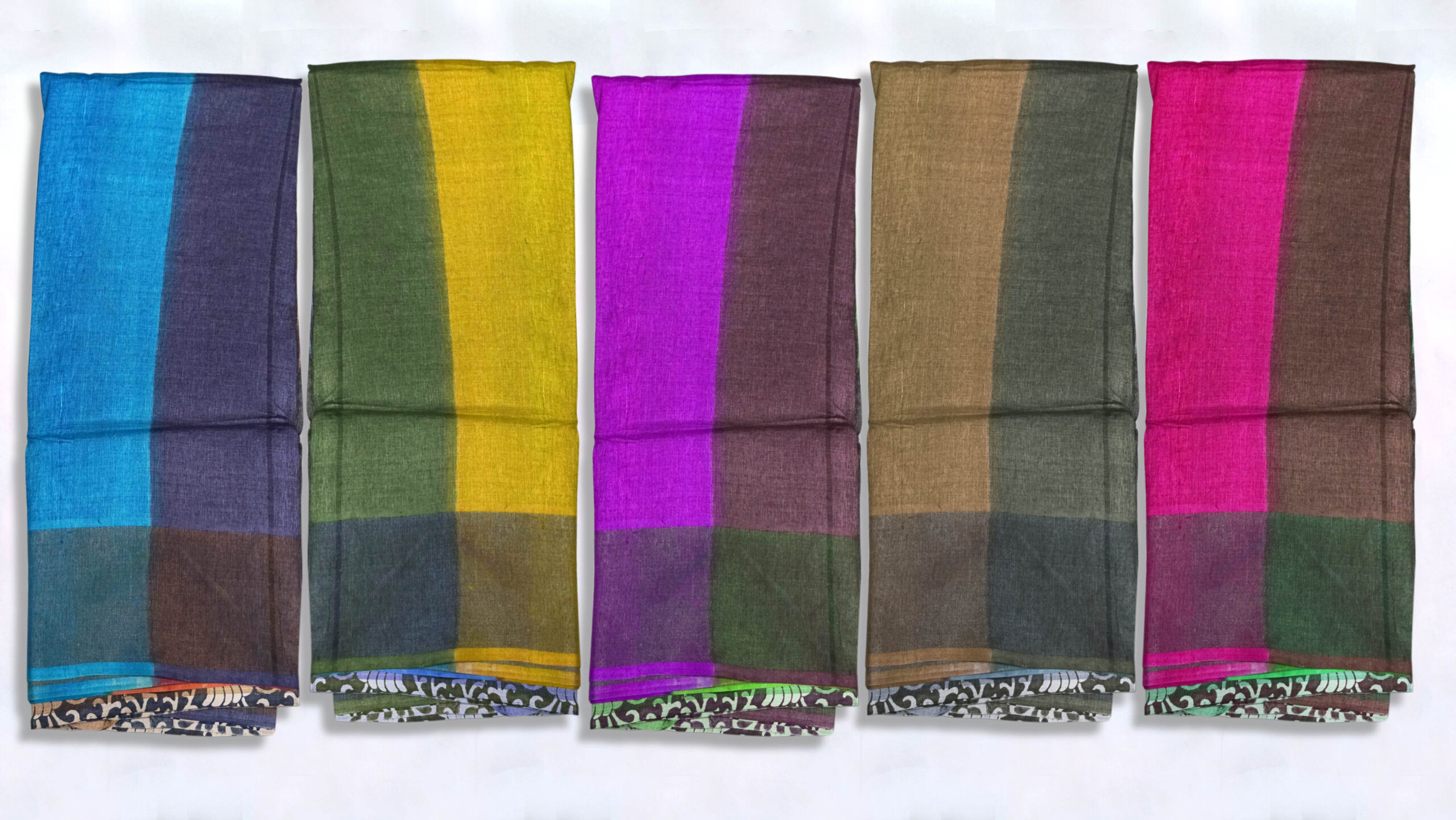 Block Printed Zari Tussar Saree - Image 4