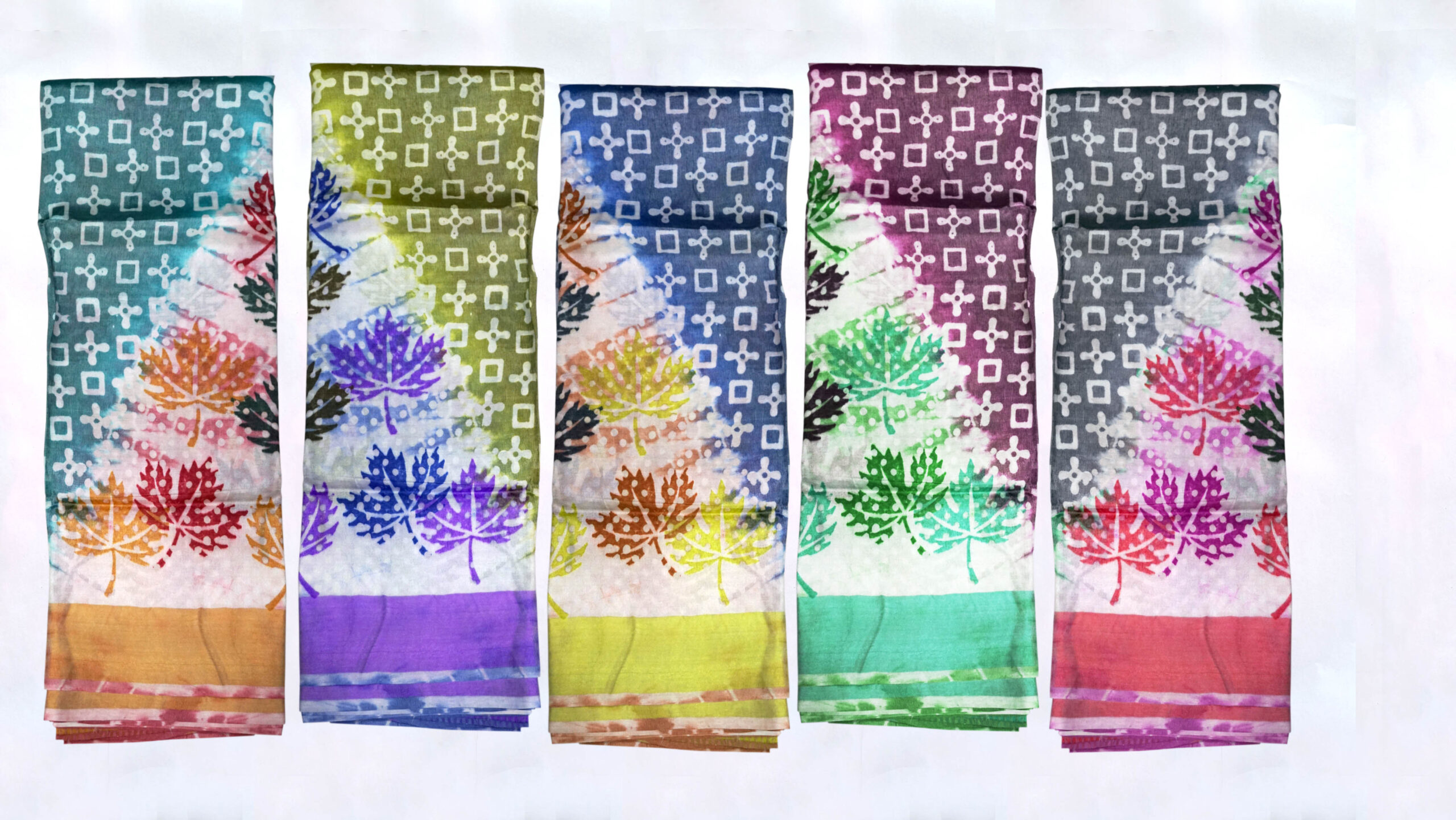 Block Printed Zari Tussar Saree - Image 3