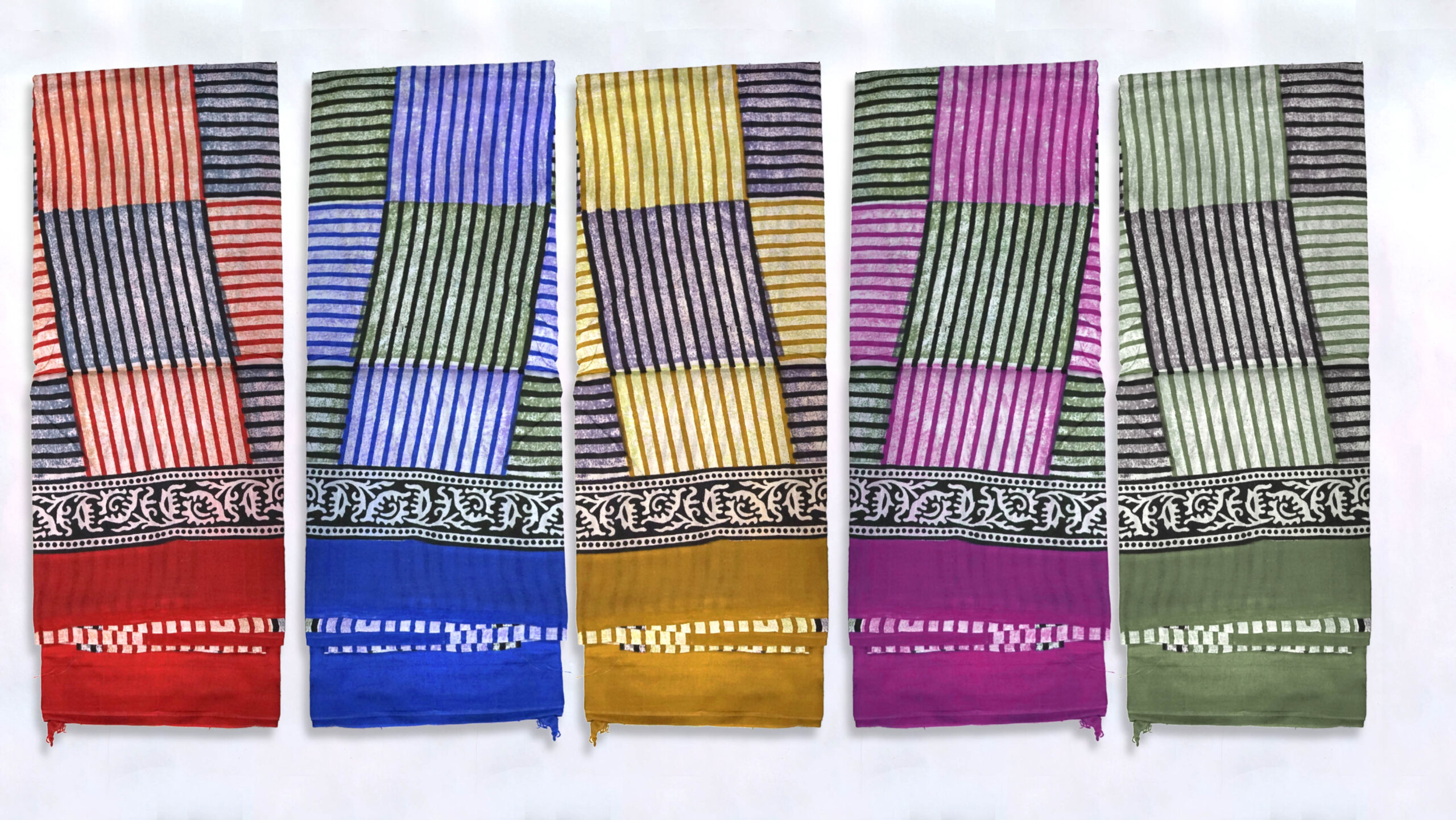 Hand block printed Pure Silk - Image 3