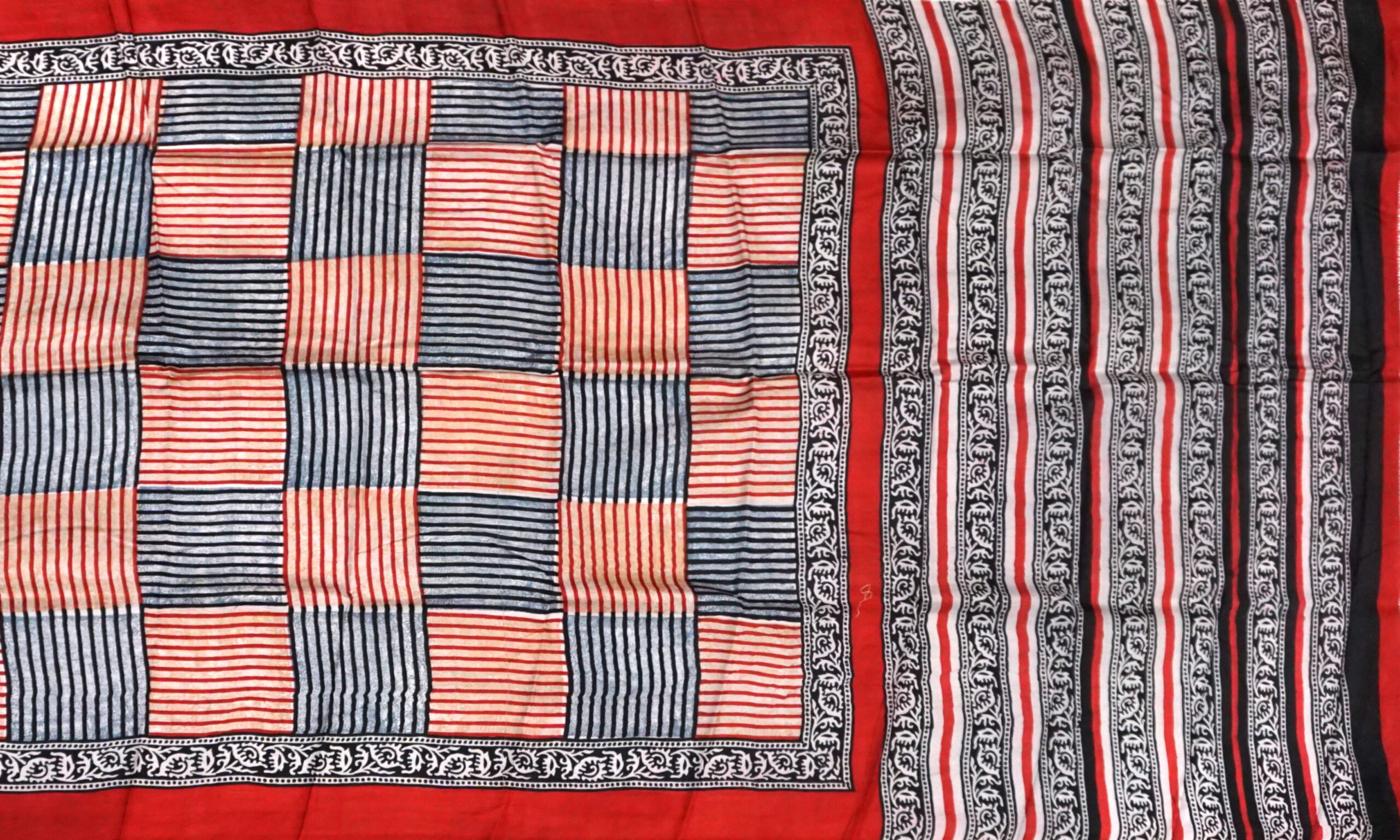 Hand block printed Pure Silk - Image 5