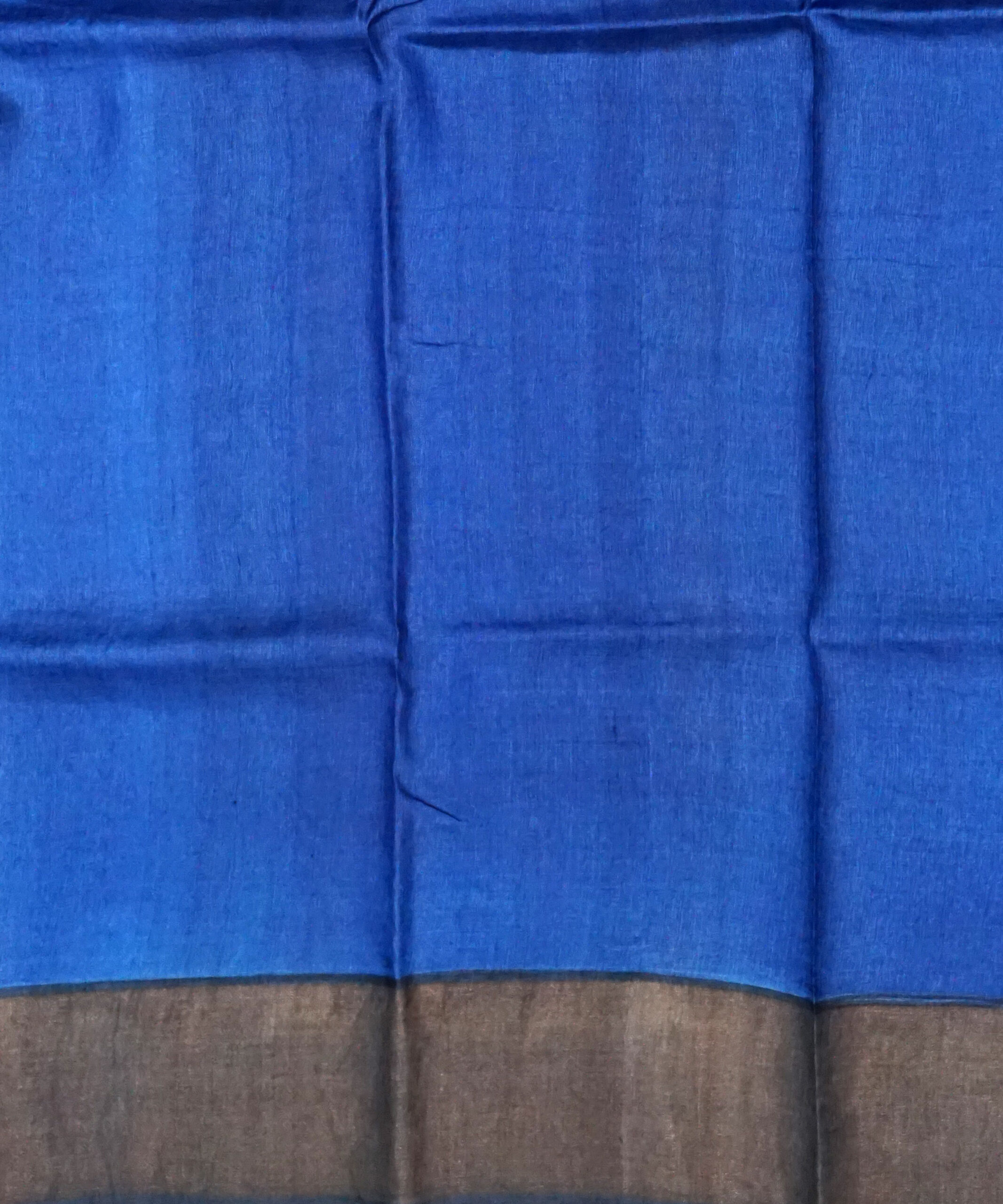 Block Printed Zari Tussar Saree - Image 5