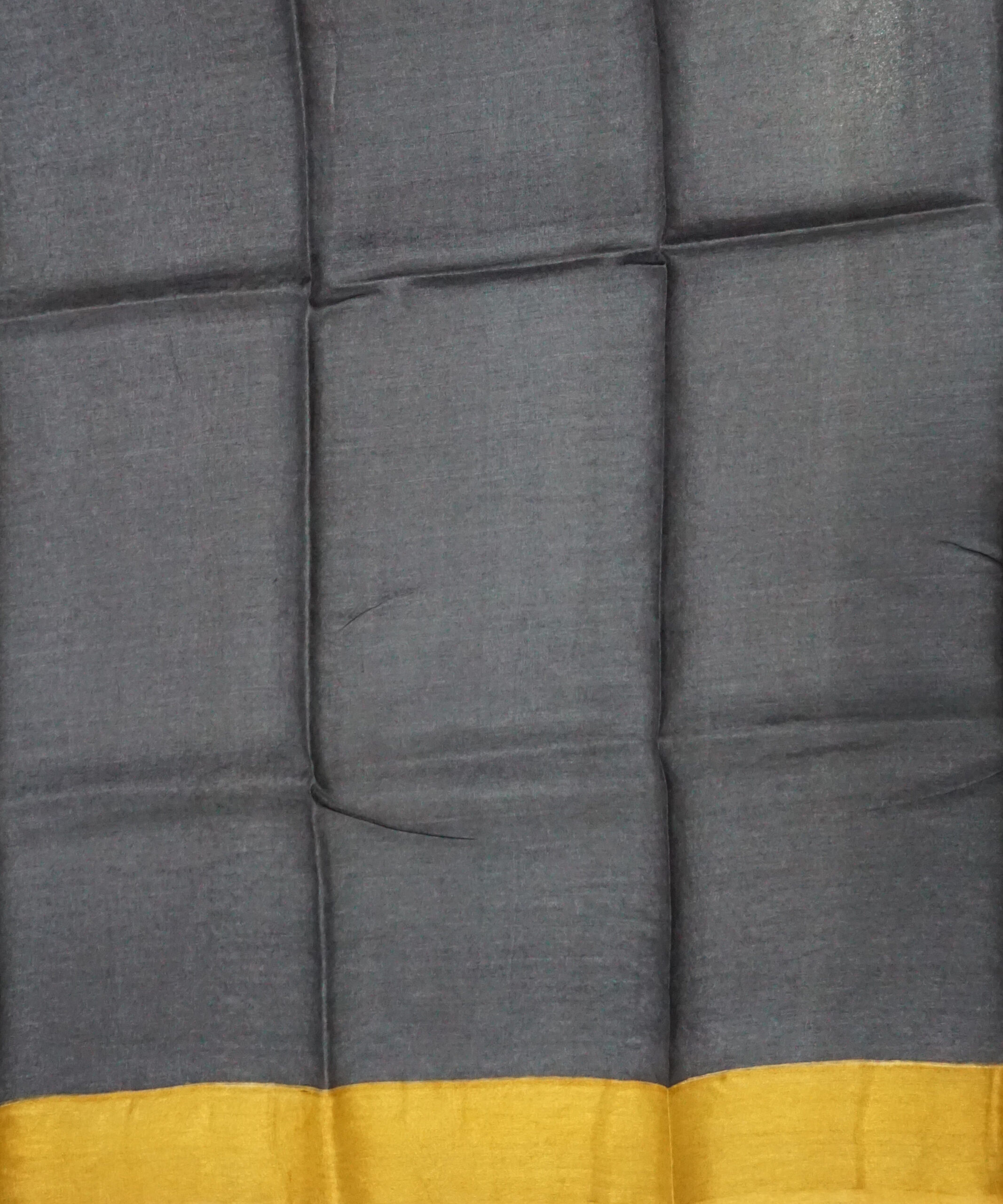 Block Printed Zari Tussar Saree - Image 5